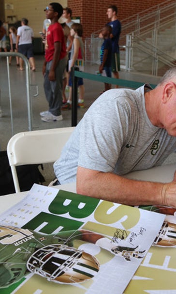 No. 23 Baylor in 'more light-hearted' mode in week of opener